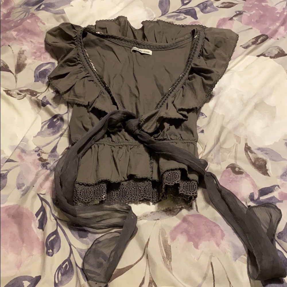 Charlotte Russe gray blouse